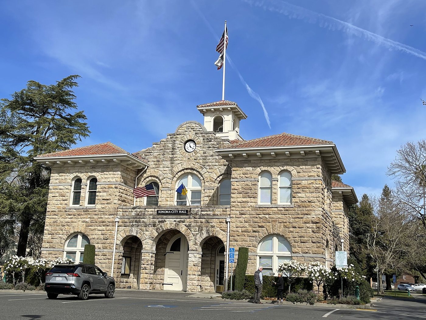 Historic 1908 Sonoma City Hall on the Plaza